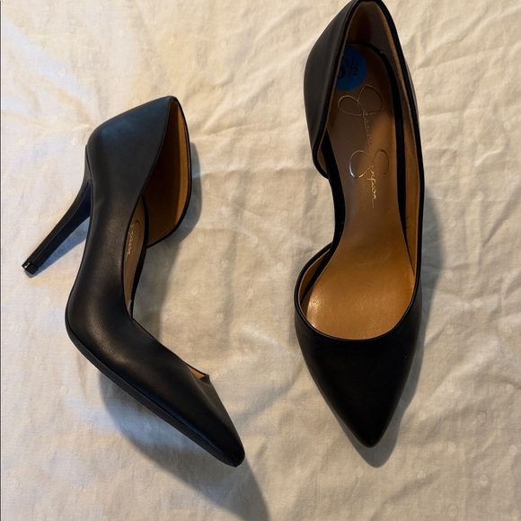 Jessica Simpson Shoes - Jessica Simpson Black Pointed D'Orsay High Heels